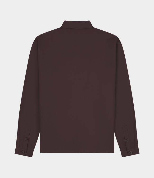 Law of the Sea hapi brushed twill shirt huckleberry