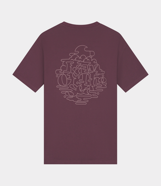 Law of the Sea vapour artwork t-shirt huckleberry