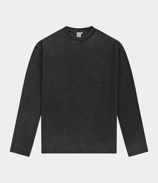 Law of the Sea thaumas garment dyed long sleeve t-shirt black