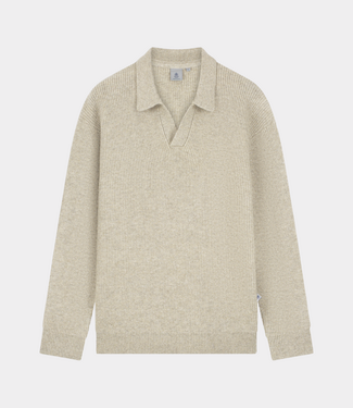 Law of the Sea ares knitted polo beige