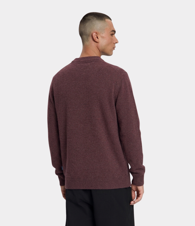 Law of the Sea syrinx knitted crewneck huckleberry