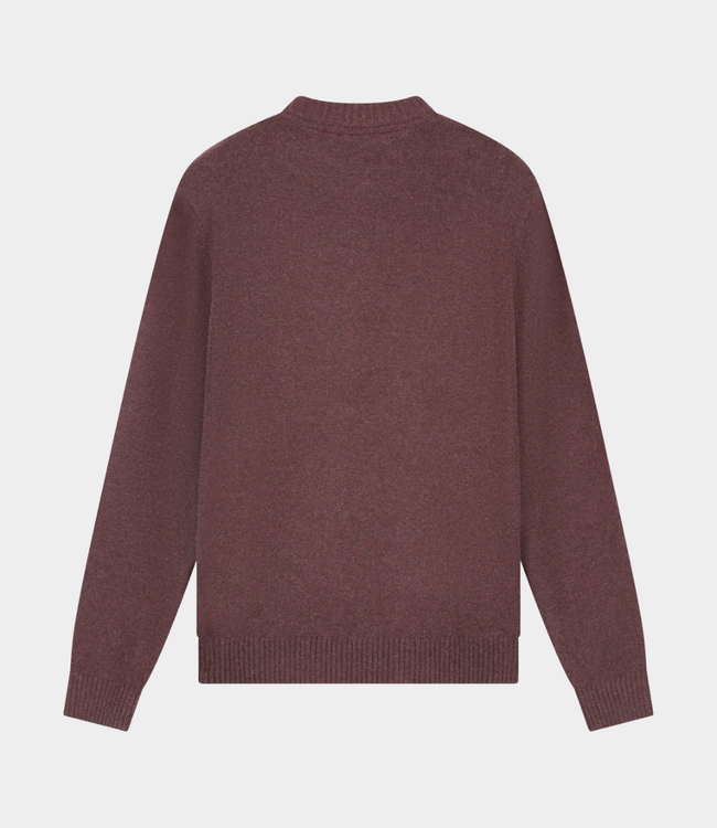 Law of the Sea syrinx knitted crewneck huckleberry