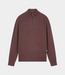 Law of the Sea lamar knitted half zip huckleberry