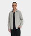 Law of the Sea troy soft herringbone shirt grey melange