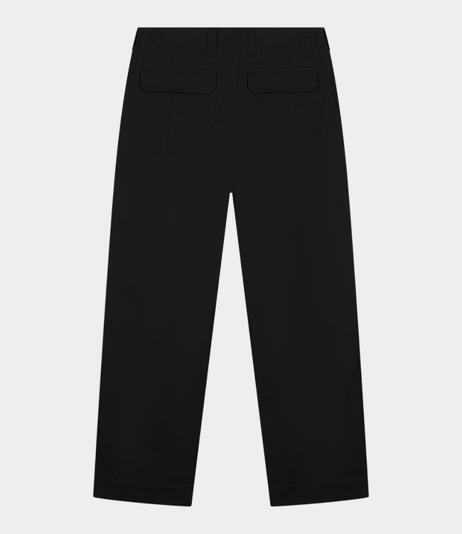 Law of the Sea Law of the Sea harbor ripstop crinkle cotton chino black LAW-10523-100
