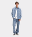 Butcher of Blue Blaine Garment Dye Overshirt Shark Blue