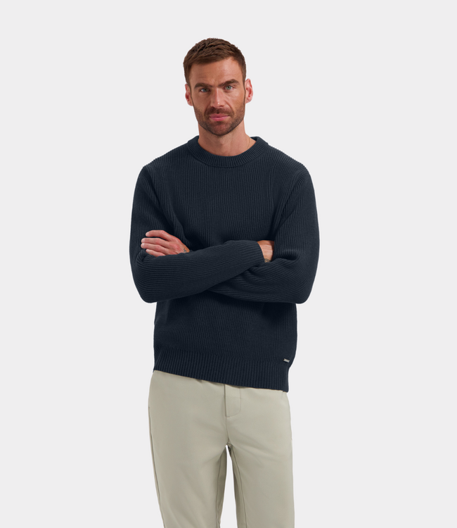 Dstrezzed DS_Levi Crewneck Dk. Navy