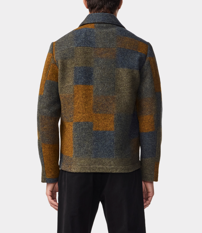 NN.07 gael cardigan brown check