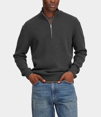NN.07 danny half zip knit charcoal mist