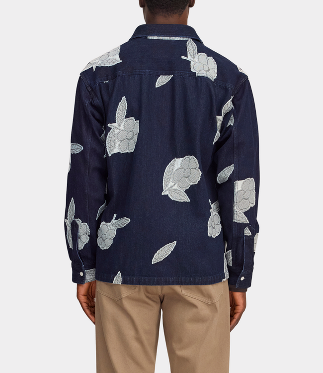 NN.07 adwin overshirt blue denim