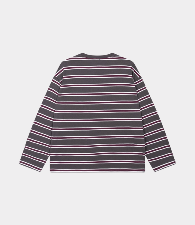 Alix the Label Alix the Label Stripe longsleeve tee antracite