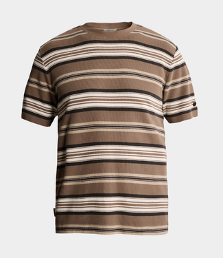 Cast Iron R neck tee ss walnut