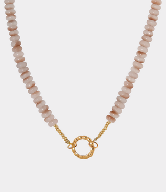Label Kiki Satin twist necklace gold