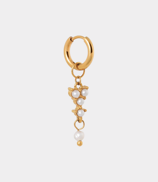Label Kiki Classy pearl hoop gold