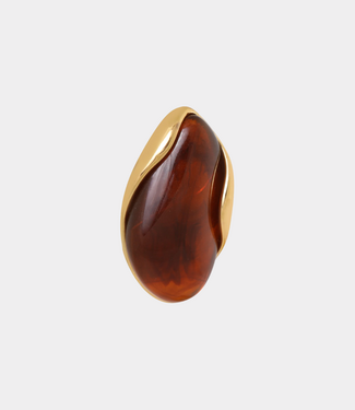 Label Kiki Classic caramel hoop gold
