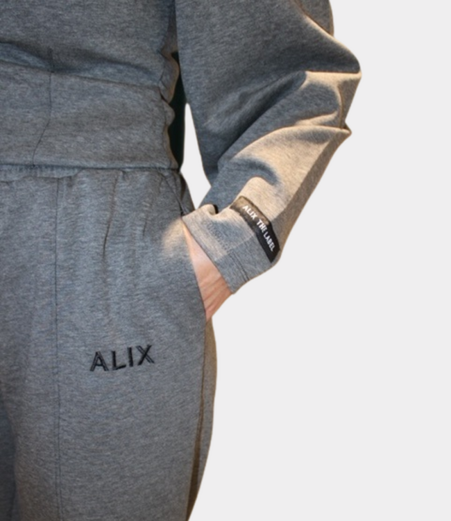 Alix the Label Fitted ballon sleeve top antracite mel
