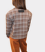 Alix the Label Cropped check blazer warm brown