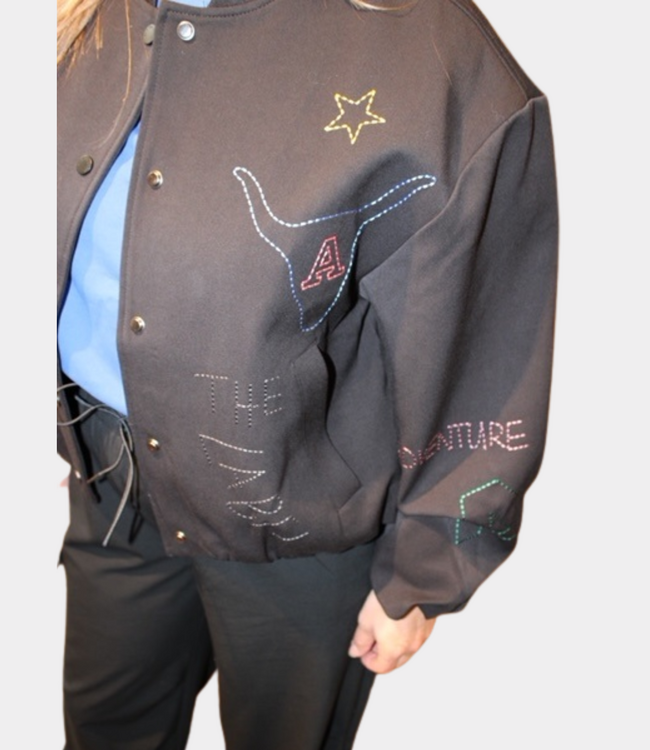 Alix the Label Artwork bomber black