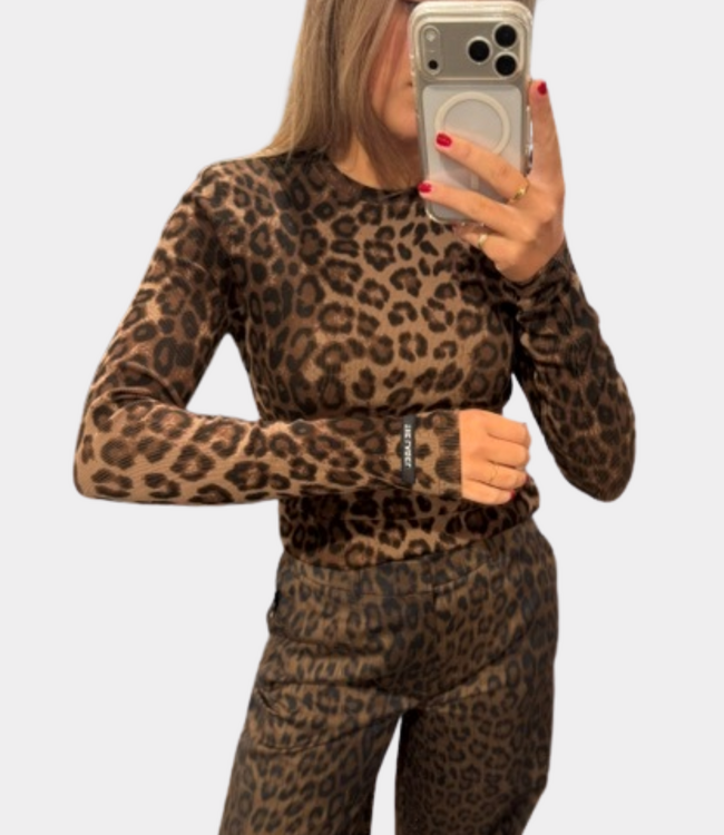 Alix the Label Animal rib top animal