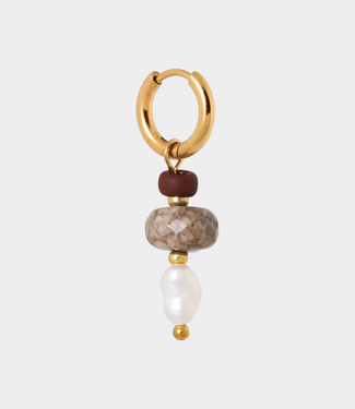 Label Kiki Classic pearl hoop gold