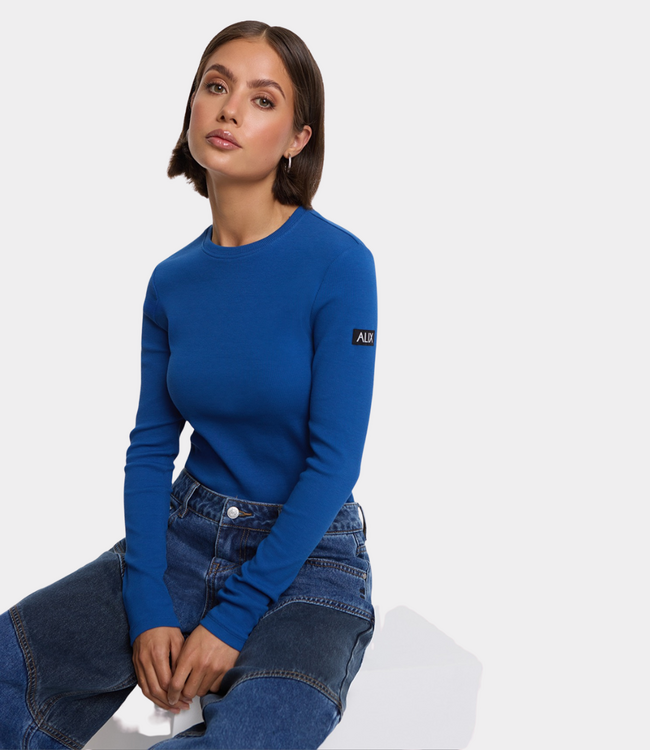 Alix the Label Alix the Label Rib longsleeve top dark blue 2609870945-180