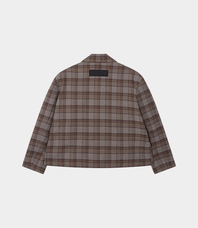Alix the Label Alix the Label Cropped check blazer warm brown 2609440868-659