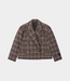 Alix the Label Alix the Label Cropped check blazer warm brown 2609440868-659