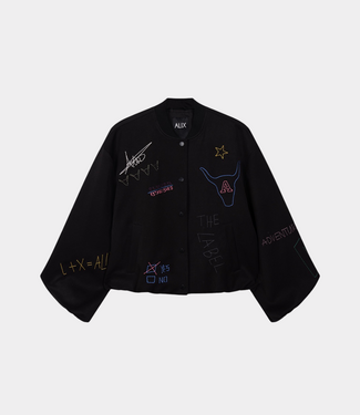 Alix the Label Artwork bomber black