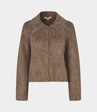 MbyM lari-m brush knit walnut melange