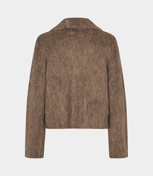MbyM lari-m brush knit walnut melange