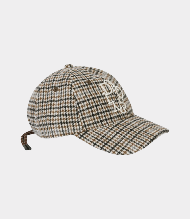 10Days wool blend check cap champagne