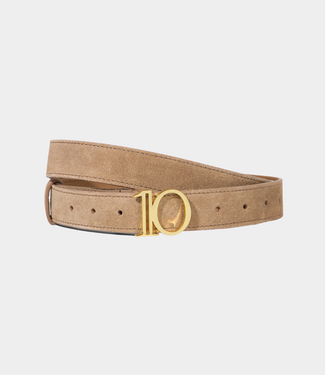 10Days monogram belt suede light copper