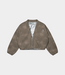 10Days check cardigan reversible champagne