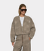 10Days 10Days check cardigan reversible champagne 20-854-6204-1041