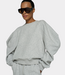 10Days 10Days puff sleeve sweater neoprene light grey melee 20-820-6204-4001