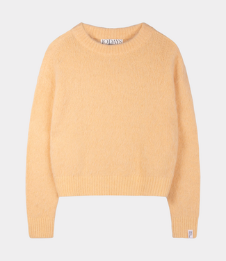10Days hairy knit sweater pastel mango