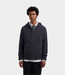 Olaf Olaf ZIP KNITTED HOODIE CHARCOAL M260709-CHARCOAL