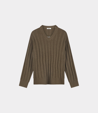 Olaf RIBBED V-NECK CHOCO.CHIP