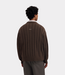 Olaf Olaf RIBBED KNITTED V-NECK CHOCOLATECHIP M260708-CHOCOLATECHIP