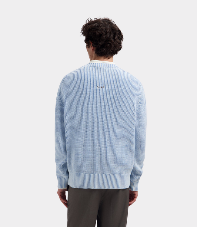Olaf Olaf WASHED ESSENTIAL CREW NECK WINDSURFER M260703-WINDSURFER