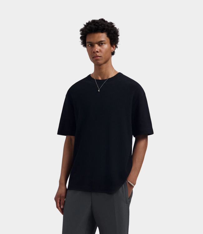 Olaf Olaf Waffle tee black M260106-2