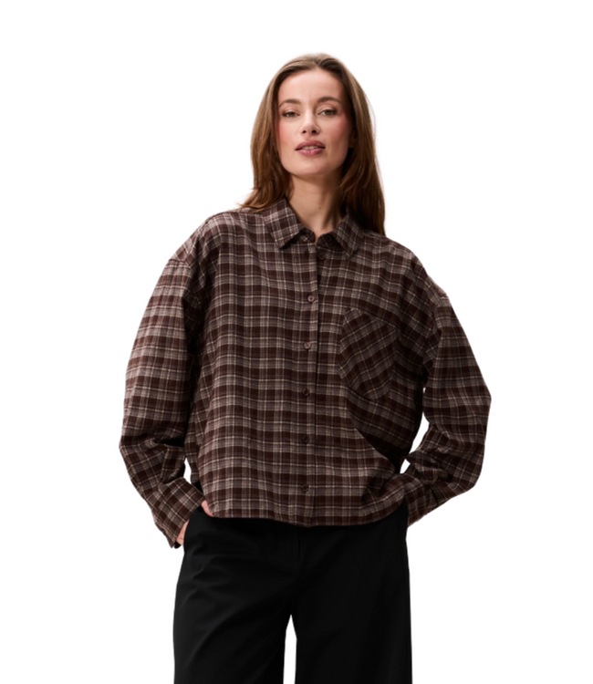 Catwalk Junkie Check blouse Brown