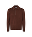 Samsoe Samsoe guna half zip 10490 bitter chocolate