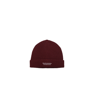 New Amsterdam reversible logo beanie burgendy