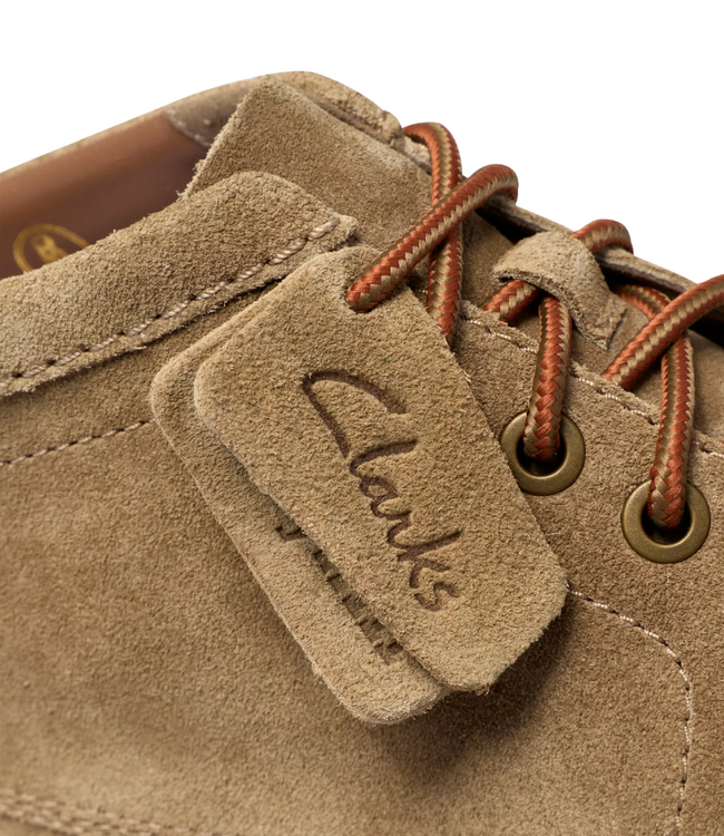 Clarks Cleyhill hi shoe dark sand suede