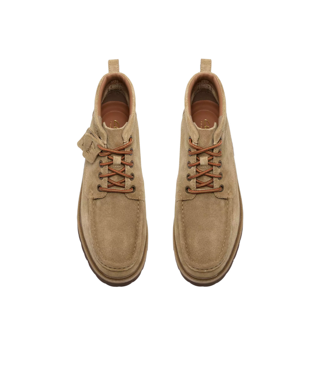 Clarks Cleyhill hi shoe dark sand suede