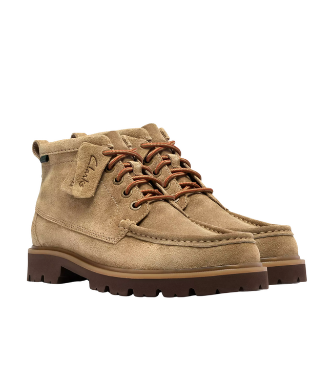 Clarks Cleyhill hi shoe dark sand suede