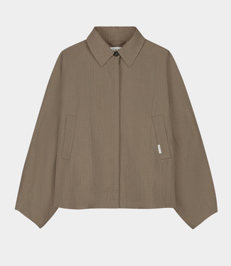 Catwalk Junkie Check cape jacket Caramel