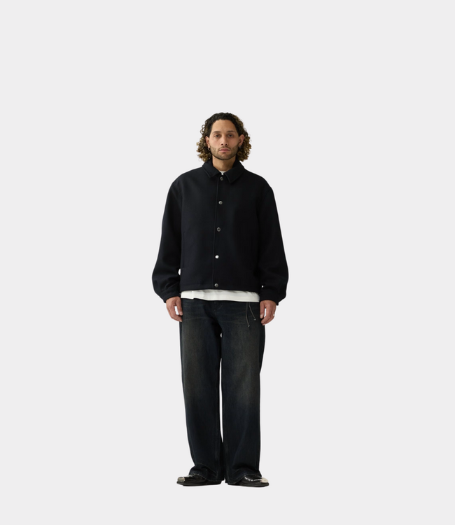 New Amsterdam wool coach jacket black
