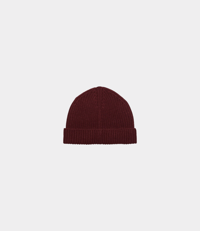 New Amsterdam reversible logo beanie burgendy